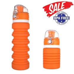 botella plegable naranja bpa free regalos originales deportistas