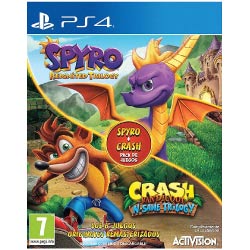 juego especial crash bandicoot y spyro trilogia playstation 4 regalos originales gamers
