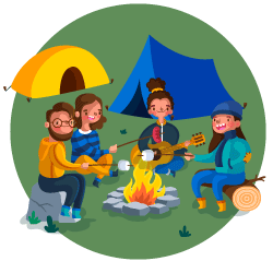 vector camping