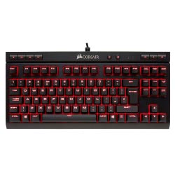 teclado corsair rojo led regalos originales gamers pc