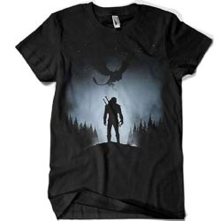 camiseta the witcher negra merchandising regalos originales gamers