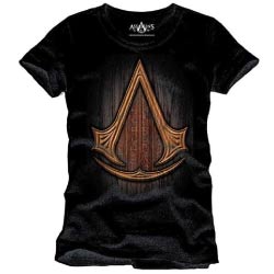 camiseta assassins creed negra merchandising regalos originales gamers