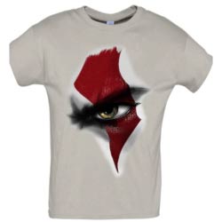 camiseta blanca ojo kratos god of war merchandising regalos originales gamers
