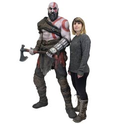 kratos replica tamaño natural god of war merchandising regalos originales gamers
