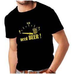 camiseta need beer hombres regalos originales cerveceros