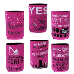 fundas cerveza girls rosa fiesta regalos originales