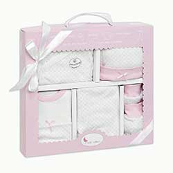 set piezas primera puesta rosa regalos originales bebes