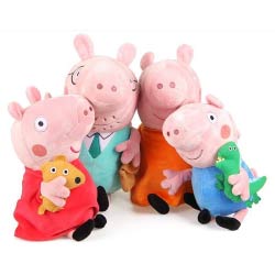 familia peppa pig peluches regalos originales niños niñas bebes