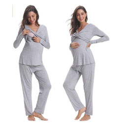 pijama embarazadas lactancia gris regalos originales