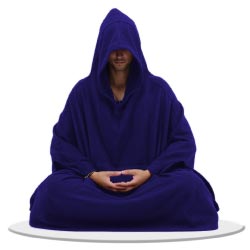 capa yoga meditacion azul regalos originales