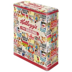 caja de metal cereales kelloggs vintage regalos originales