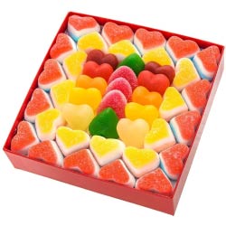 caja golosinas corazones regalos originales dulces san valentin aniversario cumpleaños regalos originales