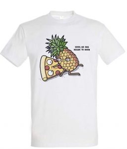 camiseta divertida pizza con piña regalos originales