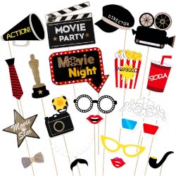 kit de accesorio noche de cine fiestas tematica regalos originales