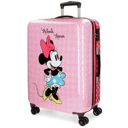 maleta rigida minnie mouse disney rosa regalos originales niños niñas