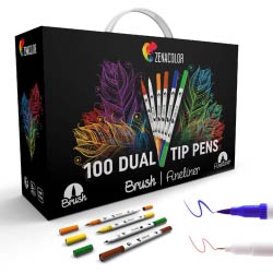 pack 100 rotuladores lettering