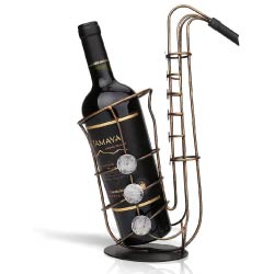 soporte de vino saxofon regalos originales musica