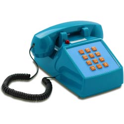 telefono retro años 70 azul regalos originales