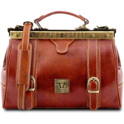 bolso tuscany leather marron dorado vintage