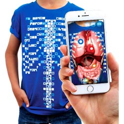 camiseta educativa realidad aumentada niños niñas regalos originales