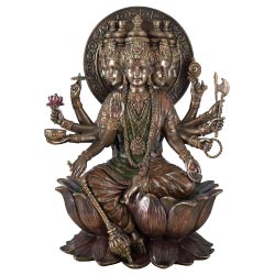 escultura dios gayatri figura hindu decoracion