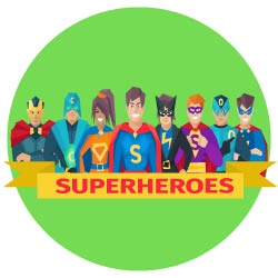 logo vector superheroes