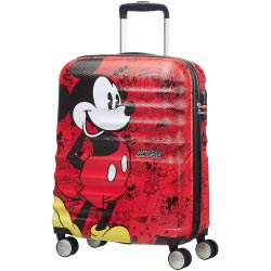 maleta rigida mickey mouse disney roja regalos niños niñas