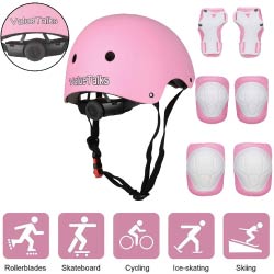 casco proteccion patinaje rosa regalos para niños niñas